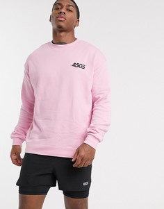 Розовый oversize-свитшот ASOS 4505