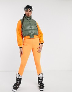 Супероблегающие лыжные брюки со штрипками ASOS 4505-Оранжевый