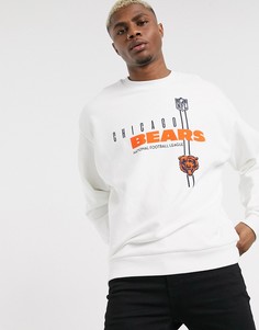 Белый oversize-свитшот \"NFL Bears\" ASOS DESIGN