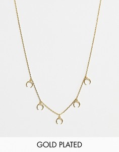 Позолоченное ожерелье Orelia-Золотой