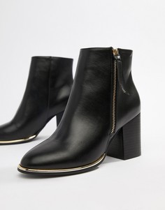 Ботильоны на молнии ASOS DESIGN-Черный