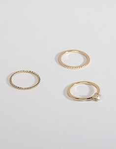 Набор позолоченных колец Fiorelli-Золотой