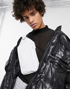Белая сумка через плечо с ремешками ASOS DESIGN-Белый