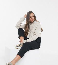 Суженные книзу джоггеры из органического хлопка ASOS DESIGN Petite-Черный