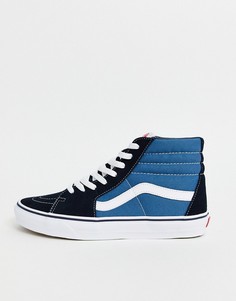 Темно-синие высокие кеды Vans-Темно-синий