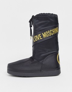 Зимние сапоги Love Moschino-Черный