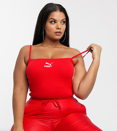 Боди красного цвета с логотипом Puma Plus эксклюзивно для ASOS-Красный
