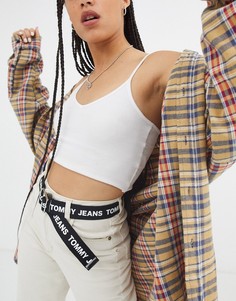 Ремень с логотипом Tommy Jeans-Черный