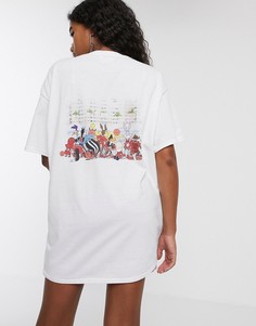 Свободная футболка с винтажным принтом Vintage Supply x Looney Tunes-Белый