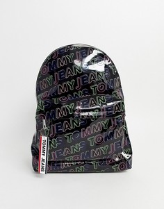 Лакированный рюкзак с логотипом Tommy Jeans-Черный
