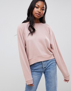 Свитшот с рукавами \"летучая мышь\" ASOS DESIGN-Розовый