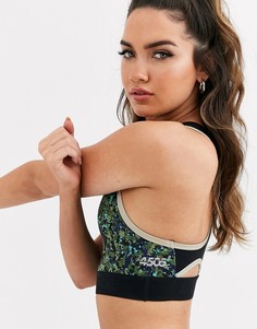 Камуфляжный бюстгальтер с сетчатой отделкой на спине ASOS 4505-Мульти