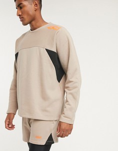 Свободный свитшот с ремешком ASOS 4505-Бежевый