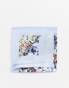 Розовый платок для нагрудного кармана с цветочным принтом ASOS DESIGN