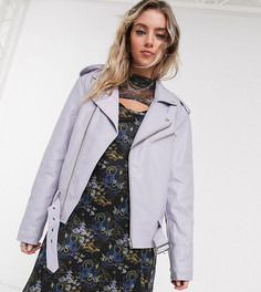 Байкерская куртка из полиуретана Reclaimed Vintage inspired-Фиолетовый