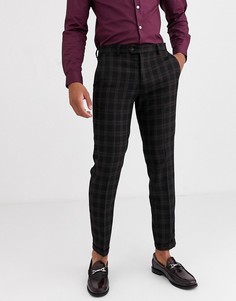 Черные брюки в клетку Jack & Jones Premium-Черный