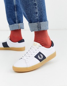 Белые кожаные кроссовки Fred Perry Spencer-Белый