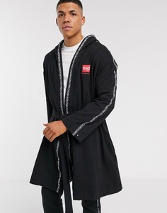 Черный халат с логотипом Calvin Klein 1981 Bold
