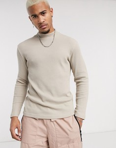 Бежевый джемпер Bershka