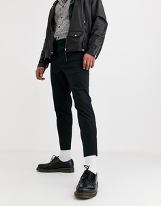 Черные узкие короткие брюки AllSaints-Черный