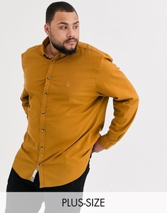 Оксфордская рубашка янтарного цвета River Island Big & Tall-Желтый