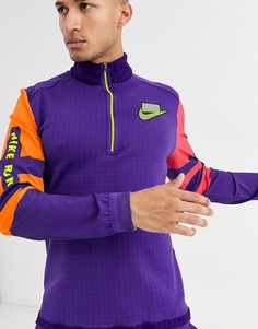 Фиолетовый свитшот с молнией Nike Running Run Wild Pack