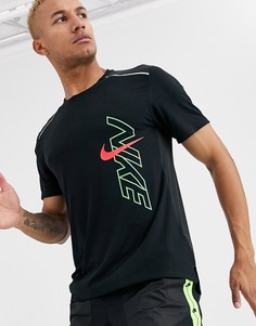 Черная футболка Nike Running Air Pack Breathe 365-Черный