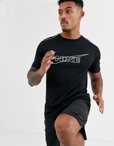 Черная футболка Nike Running Breathe-Черный