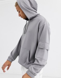 Oversize-худи ASOS DESIGN-Серый