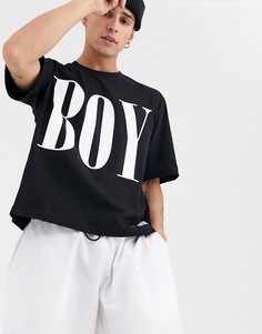 Футболка с принтом Love Moschino-Черный