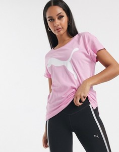 Футболка с логотипом Puma-Розовый