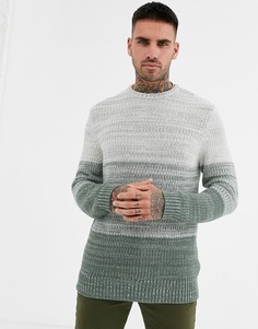 Зеленый oversize-джемпер в стиле колор блок ASOS DESIGN
