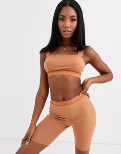 Шорты-леггинсы Nubian Skin-Коричневый