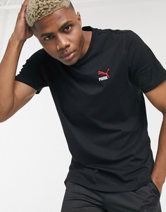 Черная футболка с вышивкой Puma Classics-Черный
