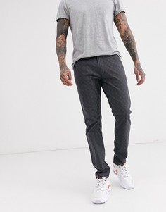 Серые брюки в клеточку Esprit-Серый