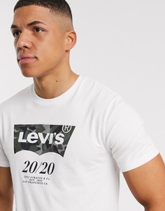 Белая футболка с логотипом и камуфляжным принтом Levis-Белый Levis®