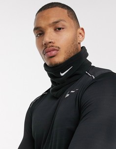Черный флисовый шарф Nike Running