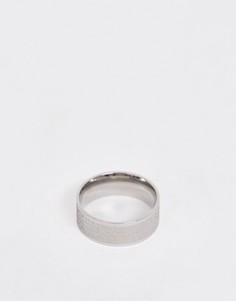 Серебристое кольцо с крестом Topman-Серебряный