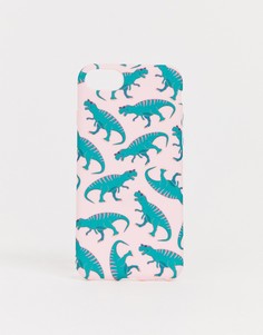 Чехол для iPhone 6/7/8/s/6 Plus/7 Plus/X/XS/XSMAX/XR с динозаврами Skinnydip-Розовый