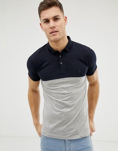 Футболка-поло с крупными полосками French Connection-Мульти