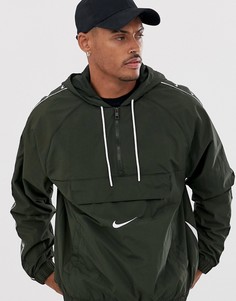 Куртка хаки с фирменной лентой Nike-Черный