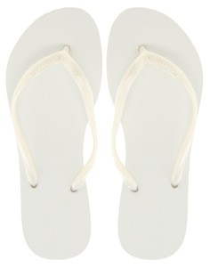 Классические тонкие шлепанцы Havaianas-Черный