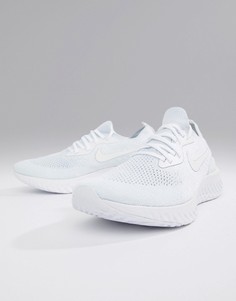 Белые кроссовки Nike Running Epic React Flyknit aq0067-102-Белый