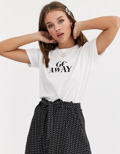 Футболка из органического хлопка с принтом ASOS DESIGN-Черный