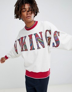 Белый свитшот с аппликацией пейсли Billionaire Boys Club Vikings