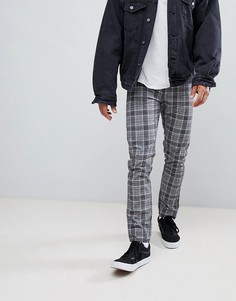 Суженные книзу брюки в клетку Levis Line 8-Серый