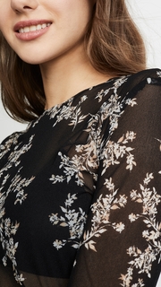 Norma Kamali Long Sleeve Crop Top