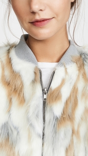 cupcakes and cashmere Sia Faux Fur Jacket