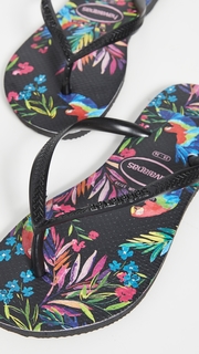 Havaianas Slim Tropical Floral Flip Flops