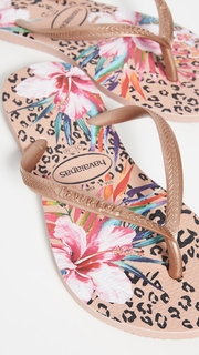 Havaianas Slim Animal Floral Flip Flops